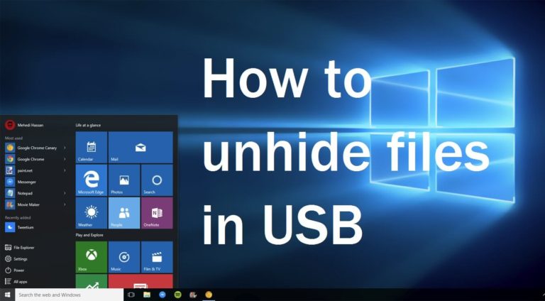 How To Unhide Files In USB In 30 Seconds
