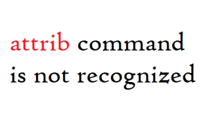 Read more about the article attrib is not a recognized command in cmd