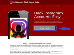 Instaleak to hack Instagram