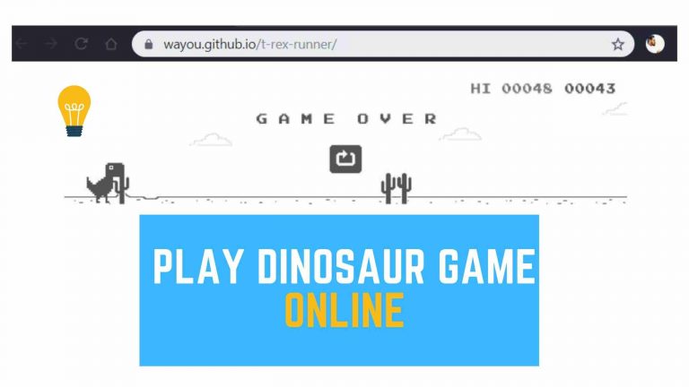 How to Play Dinosaur Game Online (T-Rex Runner)?