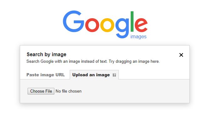 Upload image to Google image search