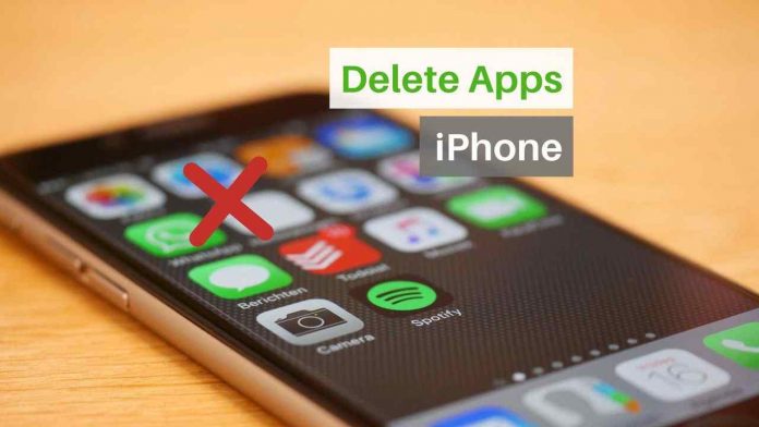 Delete apps on iphone and iPad