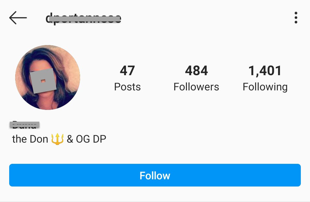 Click follow on Private Instagram Profile