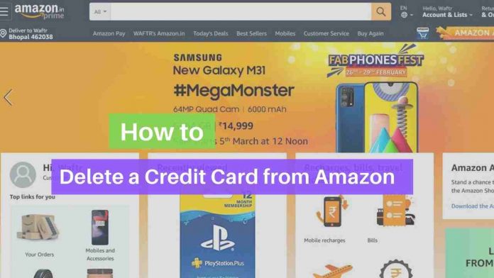Delete credit card from Amazon