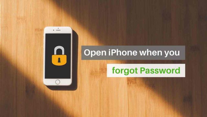 open iPhone when you forgot password