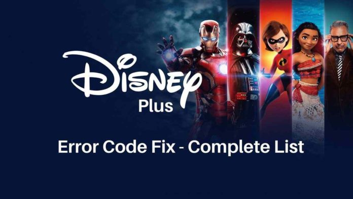 Disney plus error code