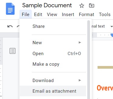 Email PDF as Attachment