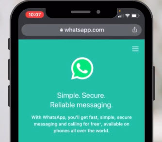 whatsapp web on iPhone