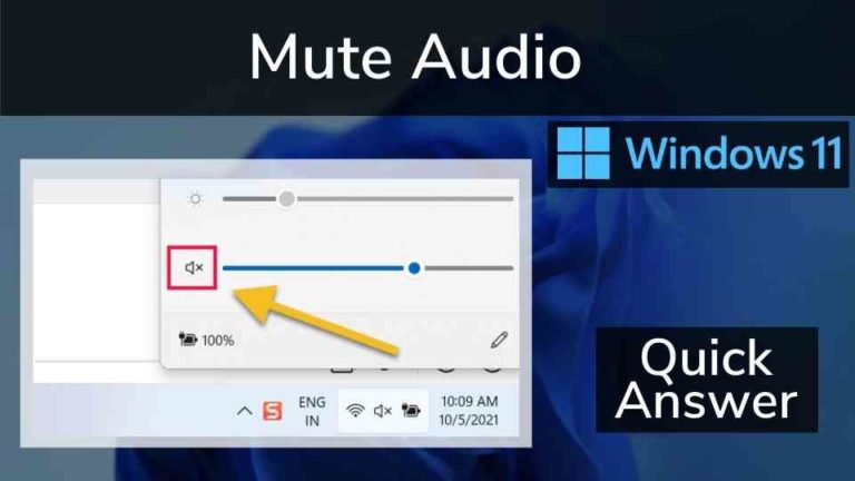 How to Mute Audio in Windows 11