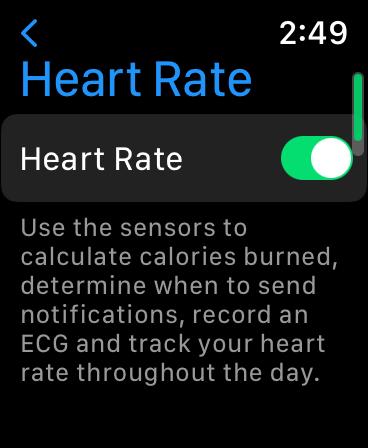 Disable heart Rate