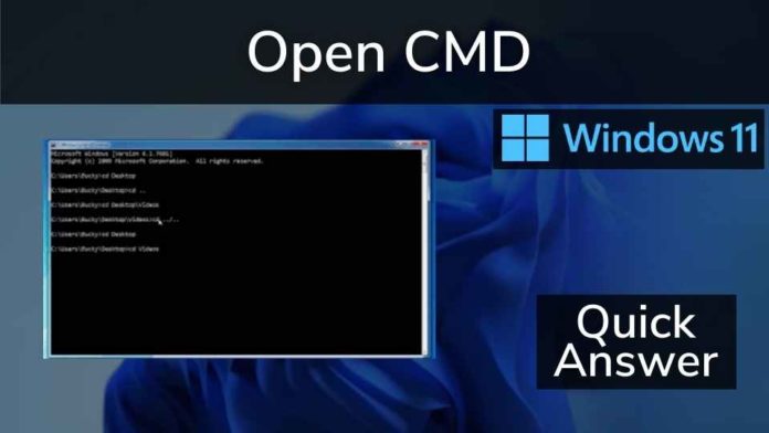 Open CMD in Windows 11